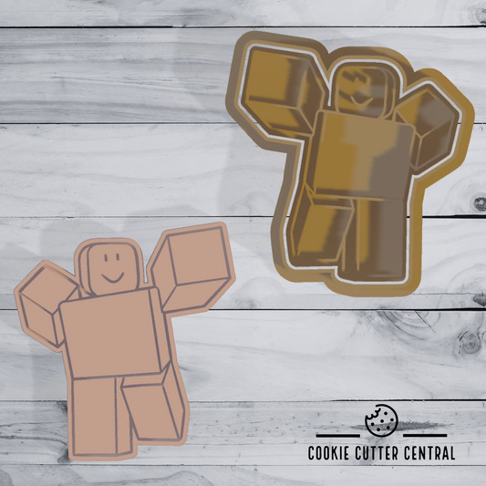 Roblox Character 2 Cookie Cutter and Embosser - 7.6cm x 7.1cm