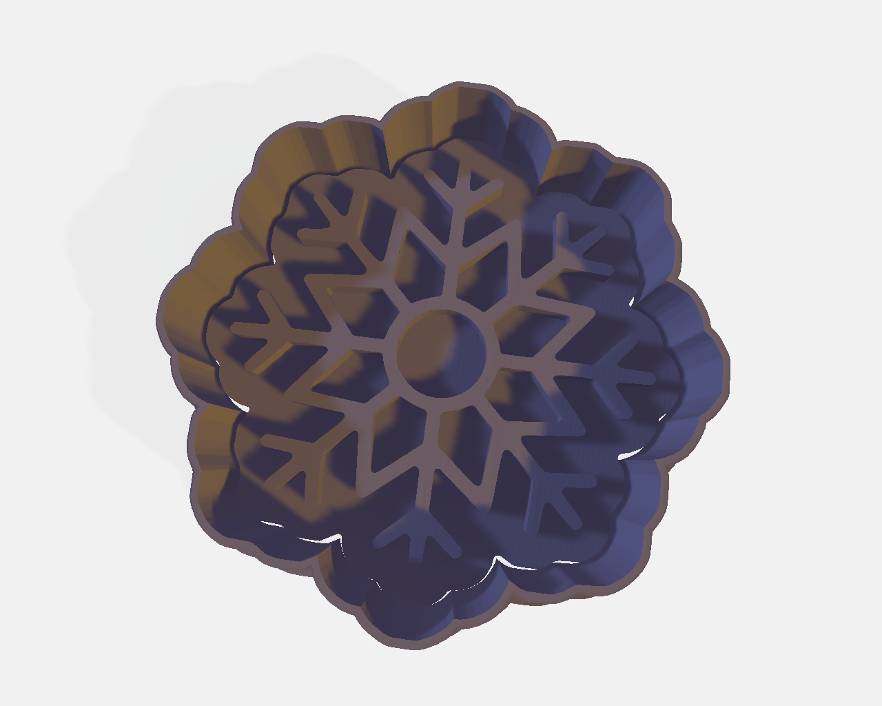 Snowflake Cookie Cutter and Embosser - 6.9cm x 6.9cm