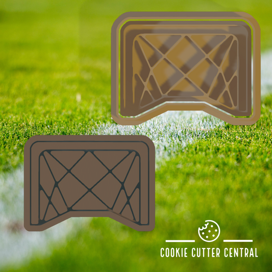 Soccer Goal Cookie Cutter and Embosser - 5.2cm x 7.1cm