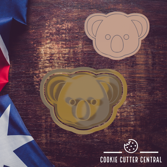 Koala Cookie Cutter and Embosser - 7.6cm x 5.6cm