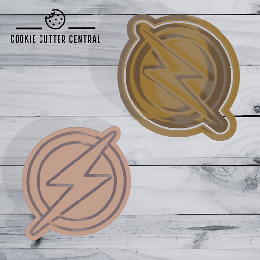 DC Comics The Flash Logo Cookie Cutter and Embosser - 6.6cm x 6.3cm