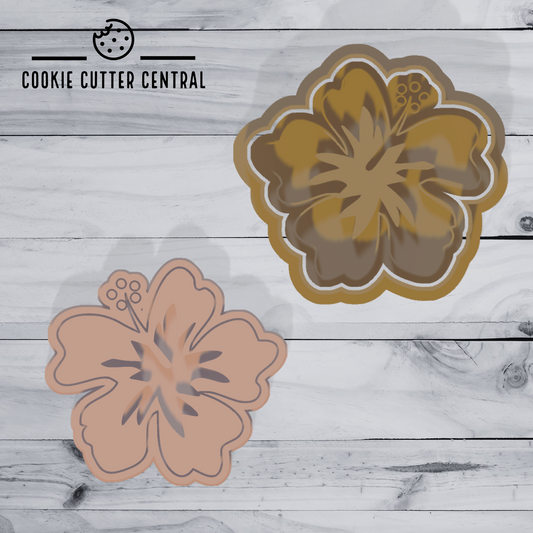 Moana Flower Cookie Cutter and Embosser - 6.7cm x 7.1cm